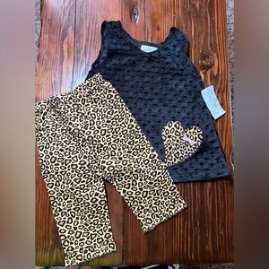 Boutique toddler 24 month cheetah print outfit